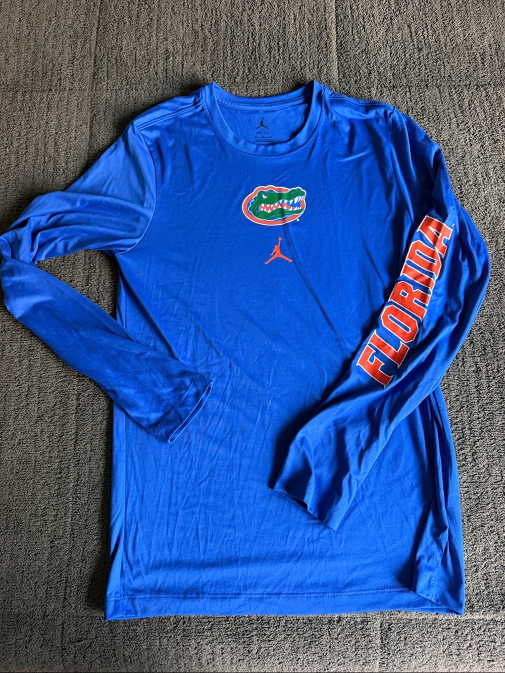 Nike Jordan Royal Blue Florida Gators Long-Sleeve Tee